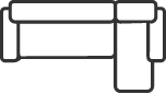 Ecksofa in R-Form