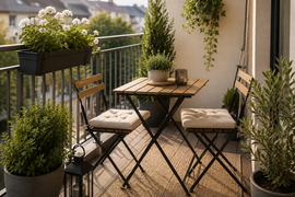 Kompakte Gartenmöbel für kleine Balkone und Terrassen: durchdachte Lösungen für begrenzten Raum