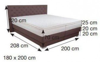 Fola - Boxspringbett Butterfly 140x200 cm