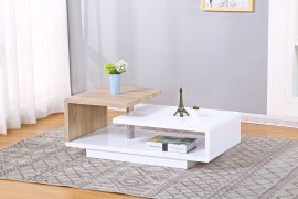 Tischchen für das Wohnzimmer Valentina weiß+sonoma