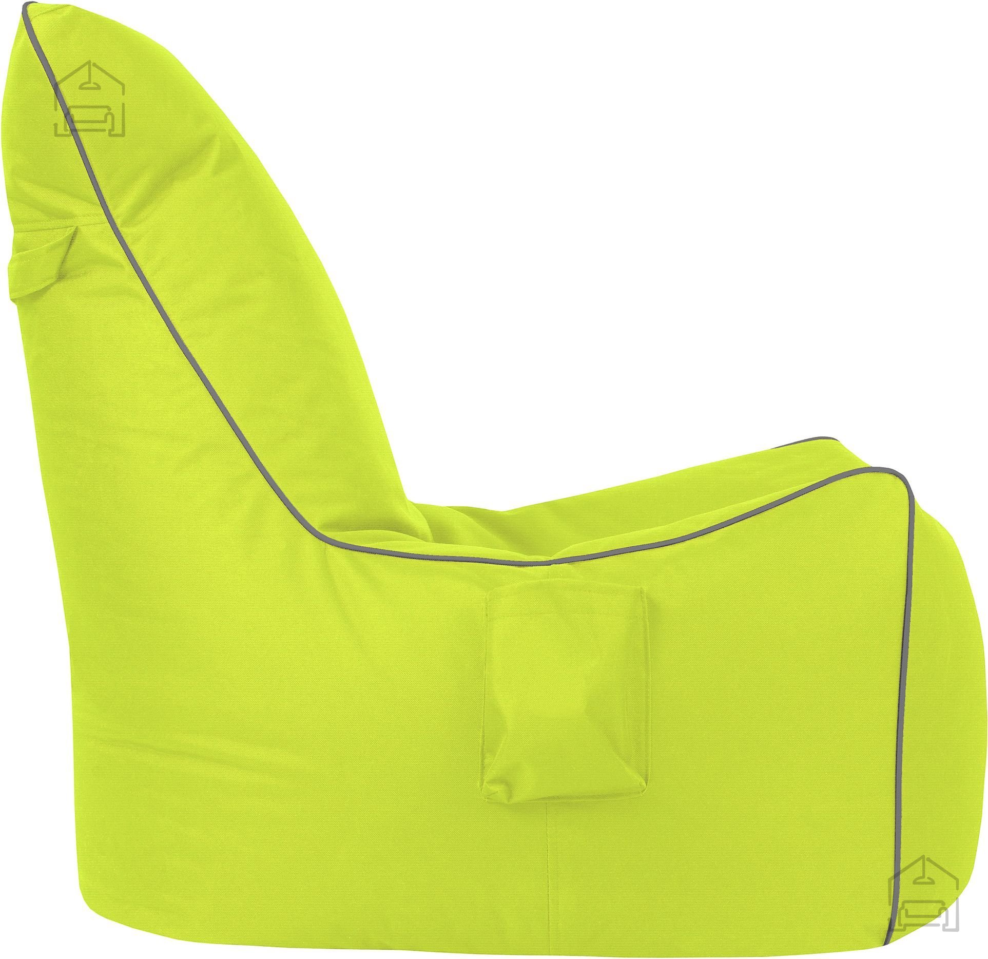 Sitzsack Goose Bag - grün+grau