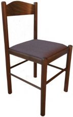 Stuhl Pisa Eiche + Braun