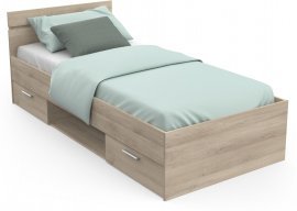 Bett Michigan 90x200 cm Eiche Kronberg