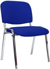 Konferenzstuhl Iso Chrom - Blau