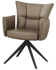 Esszimmerstuhl Leder - braun