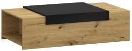 Tischchen für das Wohnzimmer Gorita - Eiche/Schwarz