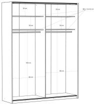 Fola - Schwebetürenschrank Fittio – 180 cm
