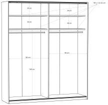 Fola - Schwebetürenschrank Fittio – 200 cm