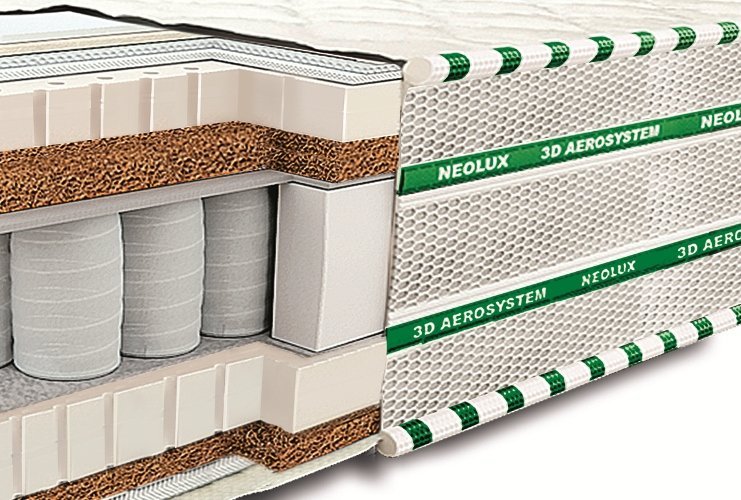 Vzmetnica Magnat lateks-cocos 3D - 160x190 cm