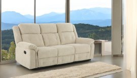 Dreisitzer-Sofa mit Relaxfunktion Trevi - hellbeige