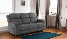 Dreisitzer-Sofa Fosso - grau