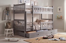 Etagenbett Kubus – 90 x 190 cm – Graphit