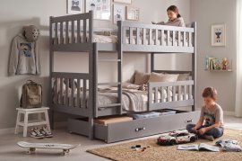 Etagenbett Kubus – 90 x 190 cm – Graphit
