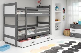 Kojenbett Rico - 90x200 cm - graphit/weiß