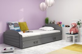 Kinderbett Lili - 90x200 cm - graphit/graphit