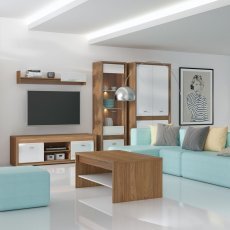 ML Meble - Kommode Dallas 04 - Weiß, Nussbaum