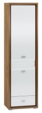 Schrank Dallas 02 - Weiß, Nuss
