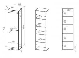ML Meble - Schrank Blanco 03