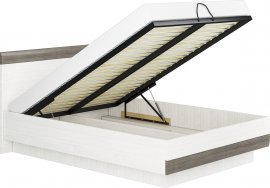 Hebesystem+Lattenrost WKL 160-04 MET für das Bett Blanco 32
