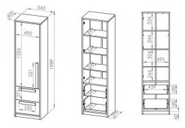 ML Meble - Schrank Drop 04 - metallisch grau