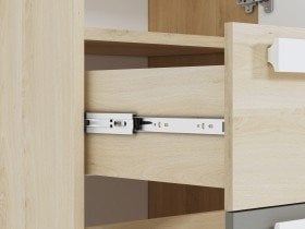 ML Meble - Schrank Drop 04 - metallisch grau