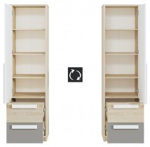 ML Meble - Schrank Drop 04 - metallisch grau