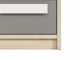 ML Meble - Nachttisch Drop 13 - metallic grau