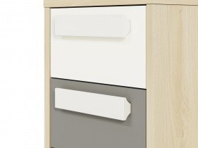 ML Meble - Nachttisch Drop 13 - metallic grau