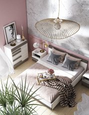 Schlafzimmer Blanco - 4 set