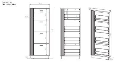 ML Meble - Schuhschrank Vasco 10