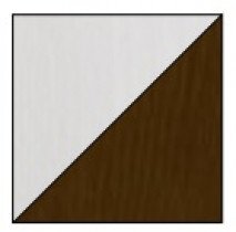 Kiefer und Weiß mit Braun