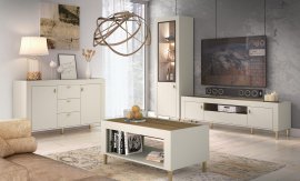 Wohnzimmer Mossa - Whiskey Eiche/Cashmere - 2er Set