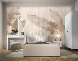Schlafzimmer Mossa - Whisky Eiche/Weiß Matt - 2-teiliges Set