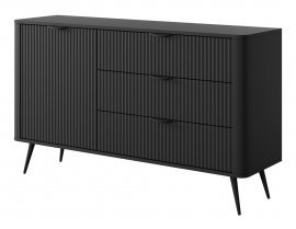 Kommode Lante 138 D3S/ D - Schwarz