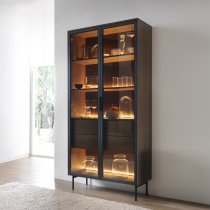 Wohnzimmer Lumi - Eiche Wien/Schwarz