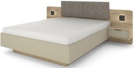 Bett mit Hebefunktion und Nachttischen Letto D - 160x200 cm