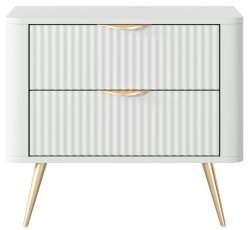 Nachttisch Lante 2S – Weiß