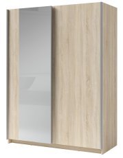Kleiderschrank mit Schiebetüren mit Spiegel Gozo III 11 - Eiche Sonoma