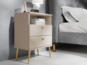Meblosiek - Nachttisch High 22 – beige (1 Stück)
