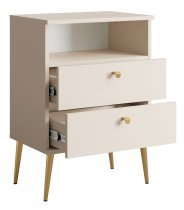 Meblosiek - Nachttisch High 22 – beige (1 Stück)