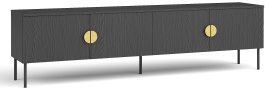 TV-Kommode Mond 09 4D - schwarz