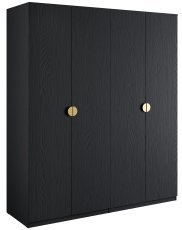 Garderobenschrank Mond 20 4D - schwarz