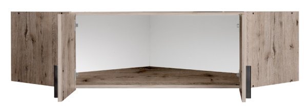 Obere Eck-Doppeltürenschrank Snow 06A B - Eiche Wellington