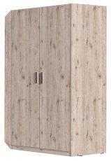 Eck-Garderobenschrank Snow 06 B - Eiche Wellington