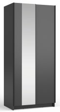 Kleiderschrank mit Schiebetüren mit Spiegel Sofia 06 - schwarz