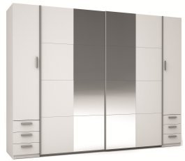 Kleiderschrank mit Spiegel und Schubladen Store III 21 B 4D