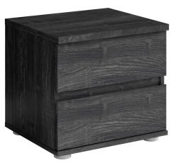 Set aus zwei Nachttischen Togo 23 - Portland Esche schwarz