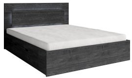 Bett Togo 51 - 160x200 cm - Esche Portland schwarz