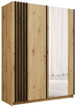 Meblosiek - Kleiderschrank mit Schiebetüren Bayadero 10 III – Eichenholz Artisan