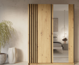 Kleiderschrank mit Schiebetüren Bayadero 10 III – Eichenholz Artisan